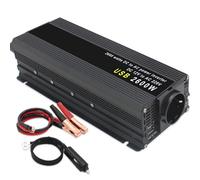 Onduleur 12 V 220 V Voiture Puissance Crête 2600 W/2000 W/1500 W Portable L'extérieur Convertisseur(2600W EU)
