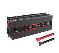 Onduleur 12V 220 onde sinusoïdale pure 2200W onduleur puissance continue 1000W convertisseur de tension avec LED de charge USB(Zwart)