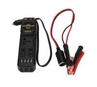 Onduleur 12V vers Voiture, convertisseur de Puissance 200W, transformateur de Tension avec Adaptateur de Batterie