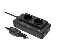 Onduleur 24 V vers 220 V Double Prise Secteur UE Ports USB Et QC 3.0 Charge Rapide Prise Allume-Cigare 200 W Convertisseur Tension Convertisseur