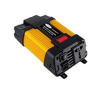 Onduleur à onde sinusoïdale modifiée 6000W Peak Uninterruptible 12V 220 Inverter 12V 230 Onde sinusoïdale modifiée à sinus pur avec chargeur de voiture Alimentation 500W PowerBank(4000W Yellow)