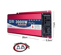 Onduleur à onde sinusoïdale pure 1600W 2200W 3000W Onduleur à onde sinusoïdale pure 12V 220/110 Convertisseur de tension 60hz Unité d'alimentation sans interruption(3000W,12V_60HZ)