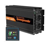 Onduleur À Onde Sinusoïdale Pure 2500W DC 12V 24V AC Convertisseur De Tension Hors Réseau avec Télécommande Et USB Sûr Stable(12V)