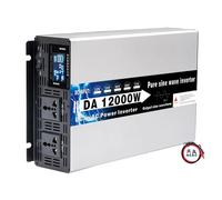 Onduleur à Onde SinusoïDale Pure 8 000 W, 10 000 W, 12 000 W, Convertisseur Pur Sinus DC 12 V, 24 V, 48 V, 60 V, 72 V Vers AC 220 V, Onduleur D'énergie Solaire,Protections Multiples,12000W-12V