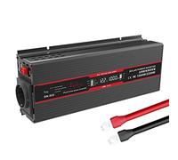Onduleur à onde sinusoïdale pure onduleur puissance de crête 2200W onduleur 12V 220 puissance continue 1000W avec USB 5V 2.1A(Inverter Black)