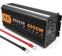 Onduleur à Onde Sinusoïdale Pure Onduleurs en Watts Convertisseur 12v 24v à 220v DC vers AC Affichage LED Prises Secteur Double Port USB pour L’Alimentation Extérieure du, 8000W, 48Vto220V