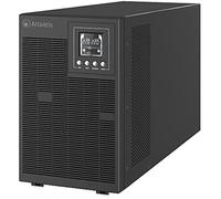Atlantis A03-OP3002P Pro Onduleur (UPS) Online Double Conversion et Pure sinusoïde avec Une Puissance de 3000VA 2700W, Tour d'affichage LCD, USB, RS-232 série, 4 Sorties IEC, Slot SNMP, 6x12V-9Ah