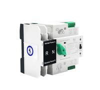 Onduleur ATS 2P 4P Rail, double alimentation, sélecteur de transfert automatique, alimentation sans interruption, CA 110 V, CA 230 V, 125 A(4P,220V)