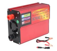 Onduleur avec pinces de batterie internationales, convertisseur CC/CA pour camping-car, camion et système solaire autonome, avec écran LCD et
