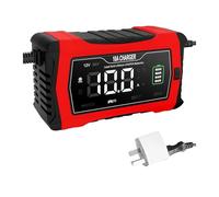 Onduleur Chargeur Batterie Voiture 10 A/20 A 12 V 24 V Entièrement Automatique pour Réparation par Impulsions pour Batterie Plomb-Acide Et Lithium Lifepo4 AGM Power Inverter(10A Red -AU Plug)