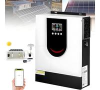 Onduleur-chargeur hybride solaire, convertisseur de tension hybride 1,0-10,2 kW CC 12 V/24 V/48 V vers CA 220 V avec contrôleur de charge MPPT 40-160 A, alimentation à onde sinusoïdale pure 4.2KW