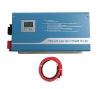 Onduleur/Chargeur Mural Bleu à Onde sinusoïdale Pure, Sortie 110 V CA, 220 V CA, 230 V CA pour Petites Applications d'énergie Solaire (24V)