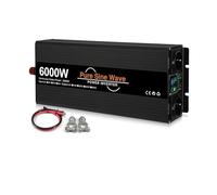 Onduleur Convertisseur De Tension À Onde Sinusoïdale 4000 W 5000 W 6000 W Double Prise UE Onduleur Solaire DC 12 V 24 V 48 V vers AC 220 V. Power Inverter(24V,60HZ,6000W (Rated 3000W))