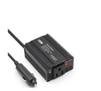 Onduleur Convertisseur Onduleur pour Voiture 300 W 150 W DC 12 V vers 110 V 220 V Adaptateur Allume-Cigare vers Prises USB Charge Rapide PD65 W Power Inverter(150W US PD20W)