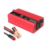 Onduleur Convertisseur Puissance Portable pour Voiture 1500 W/2000 W 12 V CC vers 220 V CA Adaptateur Universel Prise UE Accessoires Automobiles Power Inverter(1500W Uni Red)