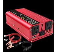 Onduleur Convertisseur Puissance Portable Voiture Adaptateur Secteur Prise Américaine DC12 V vers AC110 V 1500 W/2000 W/2600 W Transformateur(1500W-12V-110V-60hz)
