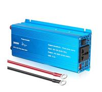 Onduleur Convertisseur Tension Onduleur À Onde Sinusoïdale 12V DC 220V AC Transformateur De Puissance avec 3 Prises USB Prise Universelle/UE Affichage LED Charge