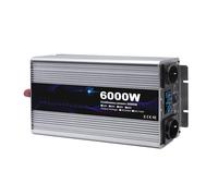 Onduleur Convertisseur Tension Onduleur Sinusoïdal Pur 12 V CC vers 220 CA 2 Prises avec Ports De Charge USB,1 A 3000 W/6000 W