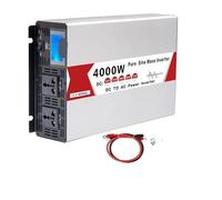 Onduleur Courant d'onde Pure 4000W (Valeur de crête) transformateur DC 12V/24V/48V/60V à AC onduleur Onde sinusoïdale Automobile, Automobile Domestique Léger et Compact(24V 4000W)