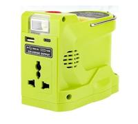 Onduleur de 200 W compatible avec batterie Ryobi 18 V, prise CC 18 V vers 230 V CA avec ports USB-C et USB A, générateur/chargeur alimenté par batterie (compatible avec RB18L50 RB18L40 RC18115)