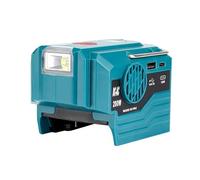 Onduleur de Batterie 200 W, Convertisseur de Tension CC 18V-20V vers Ca 220V, Onduleur pour Batterie Makita 18V-20V avec Lampe LED 280 LM, Interface USB 5V/2,1A Et Port Type-C 18 W pour Le Camping