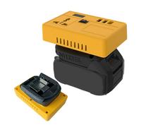 Onduleur de batterie - Convertisseur ABS 4,92 | Courant 21 V à 220 V - Unité de charge rapide multi-prises 150 W pour smartphones Camping Équipement de construction de secours en plein air