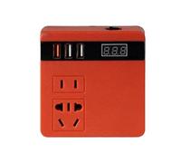 Onduleur De Batterie Portable - Convertisseur De Puissance Extérieur avec Affichage Numérique du Courant, Adaptateur De Chargeur, Alimentation De Batterie Multiprise | Source D'énergie De Camping, De