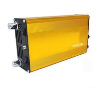 Onduleur de courant 12 V, sortie 99900 W CC vers AC, avec onde sinusoïdale pure, 300 V CA et économie d'énergie intelligente (jaune-DC12 V-99900 W)