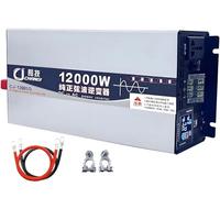 Onduleur de Courant 2200W 3000W 4000W 5000W 6000W 8000W 10000W 12000W 16000W Convertisseur Pur Sinus Tension 12V 24V 48V 60V 72V à 220V 230V pour Voiture CC vers AC,for Auto Camions(12000W,48Vto110V)