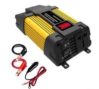Onduleur de courant automobile DC 12 V vers AC 110 V/220 V avec écran d'affichage de la batterie en temps réel, plusieurs fonctions de protection pour le chargement des appareils mobiles (220 V)