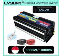 Onduleur de puissance 5000W/10000W, DC12V DC24V à AC220V-230V, système hors réseau à onde sinusoïdale modifiée, Inversor professionnel 5000W Continuous