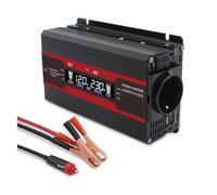 Onduleur De Puissance avec Écran LCD, 12V/24V DC À AC 1500W/2000W/2600W, Convertisseur Tension Noir, Accessoires Automobiles Large Gamme d'applications(2600W 12V)