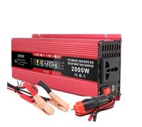 Onduleur de Puissance de Voiture 500W 1200W 2000W, 12V DC à 220V AC, Adaptateur Double USB, convertisseur, Chargeur Automatique, Onde sinusoïdale modifiée Universelle(Peak Power 1200W,24V,Europe)