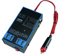 Onduleur de voiture 12 V 24 V à 110 V 220 V 1500W Multifonctionnel Camion Home Outlet Converter