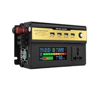 Onduleur de voiture 3000-6000 W, 12/24 V CC vers 220 V CA, transformateur avec prise USB universelle, chargeur, onduleur sinusoïdal modifié Applications polyvalentes(12V,220_4KW)