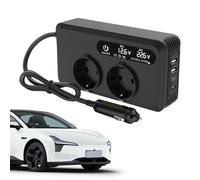 Onduleur De Voiture À Brancher | Onduleur Portable Port de Charge,Adaptateur Intelligent Polyvalent avec Sécurité Avancée pour Petits Appareils, Ordinateurs Portables et Téléphones
