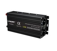 Onduleur de voiture, DC 12V vers AC 220V, options de puissance de crête 500W-4000W, port de charge USB , 12V 220V 4000W