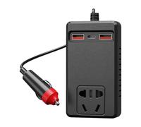 Onduleur de Voiture pour Voiture - Adaptateur de Chargeur 220 V, convertisseur de température Portable, contrôle léger de Voyage | Véhicule de Camping Camion pour Ordinateur Portable RV Sûr C
