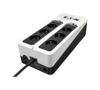 Eaton Onduleur Parafoudre 3S 550 FR - Off-Line UPS - Alimentation sans Interruption - Puissance 550VA (6 Prises FR, Parasurtenseur, Silencieux) - Interface USB (câble Inclus) - Noir&Blanc (3S550F)
