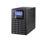 PowerWalker VFI 1000C LCD - Onduleur - 800 Watt - 1000 VA - 9 Ah - RS-232, USB - connecteurs de sortie : 3 - PFC - noir