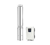 Onduleur hybride à énergie solaire, pompage Submersible, fonction AC/DC 110V 220V, débit d'eau, heure for l'agriculture(220V 13-106)