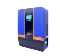 Onduleur Hybride réseau/Hors réseau, onduleur photovoltaïque à Onde sinusoïdale Pure MPPT intégré(5000W/48VDC/220VAC/PV-100A)