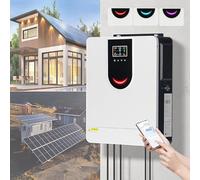 Onduleur hybride solaire 1 kW-10,2 kW, 12-48 V à 220 V et contrôleur MPPT 40-160 A intégré, fonctionne avec différents types de batteries, pour maisons/camping-cars,DC48V-10.2KW