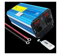 Onduleur Hybride Solaire À Onde Sinusoïdale pour 24V CC 12V CC vers 220V CA Télécommande Intelligente Convertisseur Puissant 3500W 7000W Onduleur Puissance(24V 220V EU)