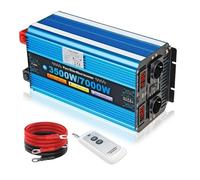Onduleur Hybride Solaire À Onde Sinusoïdale pour 24V CC 12V CC vers 220V CA Télécommande Intelligente Convertisseur Puissant 3500W 7000W Onduleur Puissance(12V 220V EU)