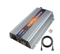 Onduleur Micro-onduleur Solaire MPPT 1400W Raccordé Au Réseau DC 18V 36V AC 120V 220V Onde Sinusoïdale pour Appareils Électroménagers Prise US/EU Power Inverter(Silvery 1.4KW,18V(10.5-30V),110-120V)