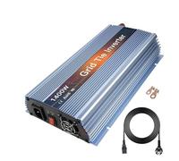 Onduleur Micro-onduleur Solaire MPPT 1400W Raccordé Au Réseau DC 18V 36V AC 120V 220V Onde Sinusoïdale pour Appareils Électroménagers Prise US/EU Power Inverter(Blue 1.4KW,36V(20-50V),110-120V)