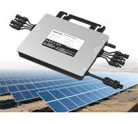 Onduleur Micro-sinusoïdal Pur avec algorithme MPPT, Mode connecté au réseau et empilable, boîtier étanche IP67 en Alliage daluminium pour toiture, écologique et Pratique