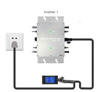 Onduleur Micro Solaire 1200W Etanche IP65 MPPT DC28-50V Entr¿¿e PV AC180-260V Sortie pour Panneau 30V 36V