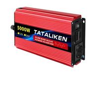 Onduleur, onde sinusoïdale pure, convertisseur DC 12V/24V vers AC 220V, 5000W EU, 12V50HZ, Europe